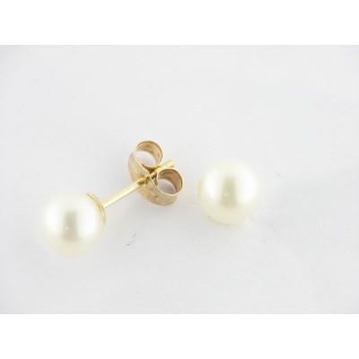 Pendientes Oro Perla