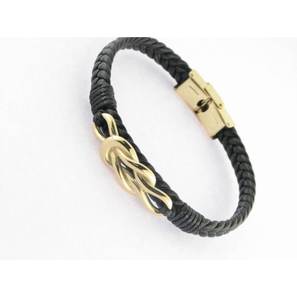 Viceroy pulsera acero chapado piel