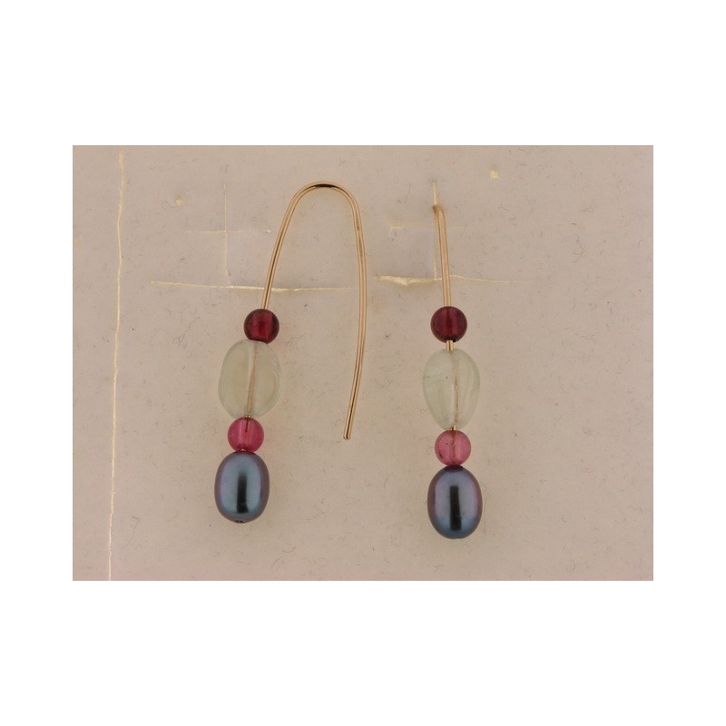 Pendientes Oro Piedras