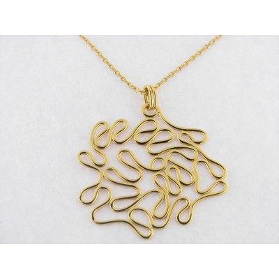 Duran Exquse colgante c/cadena plata chapada