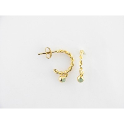 Duran Exquse pendientes aro plata chapada