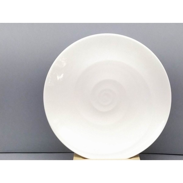 Plato llano Espiral blanco **
