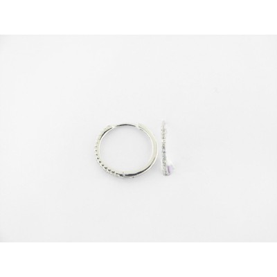 Duran Exquse pendientes aro plata circonitas