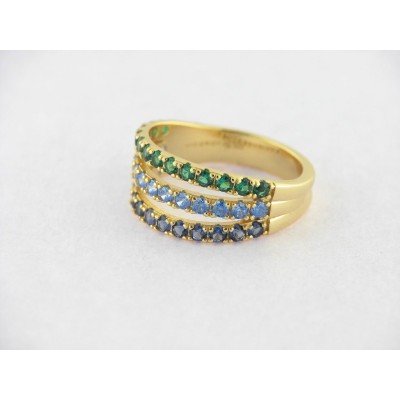 Viceroy Anillo Plata Chapada Circonitas