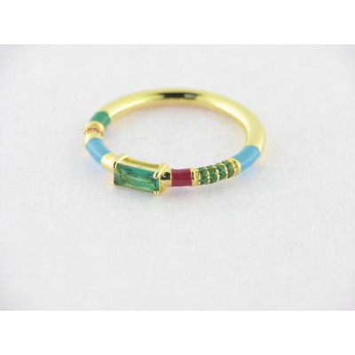 Viceroy Anillo Plata Chapada Circonitas