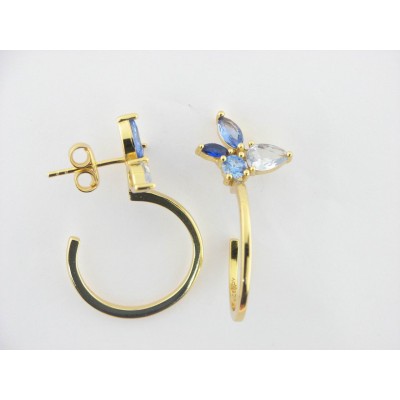 Viceroy pendientes plata chapada circonitas
