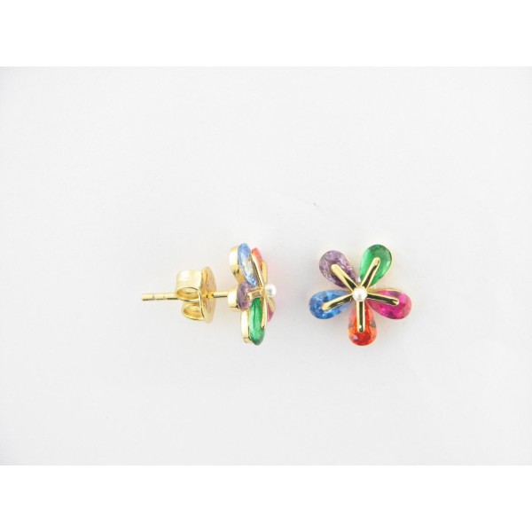 Viceroy pendientes plata chapada cristal