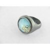 Sortija Plata/Oro Piedra Azul