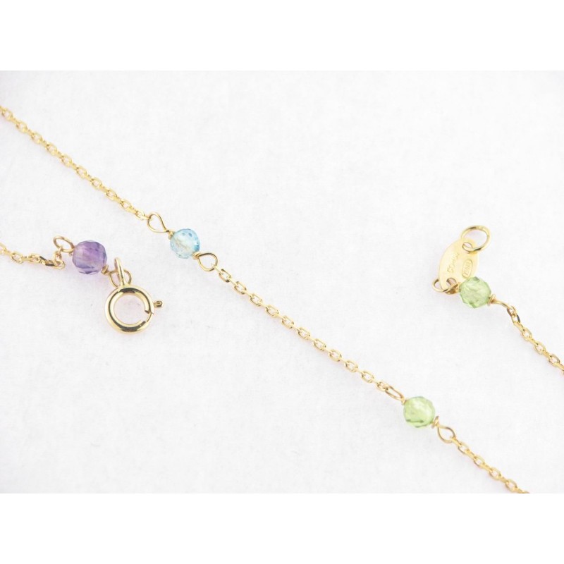 Tobillera Oro Piedras