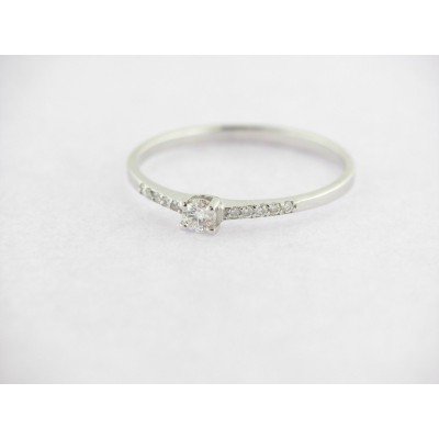 Sortija Oro Blanco Diamantes