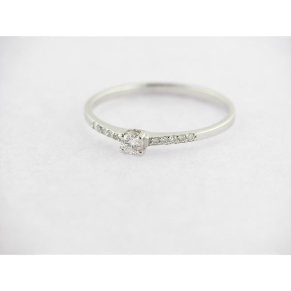 Sortija Oro Blanco Diamantes