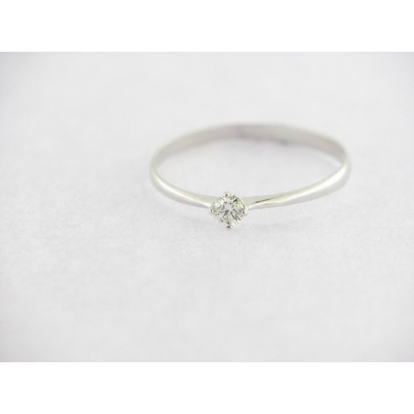 Sortija Oro Blanco Diamante