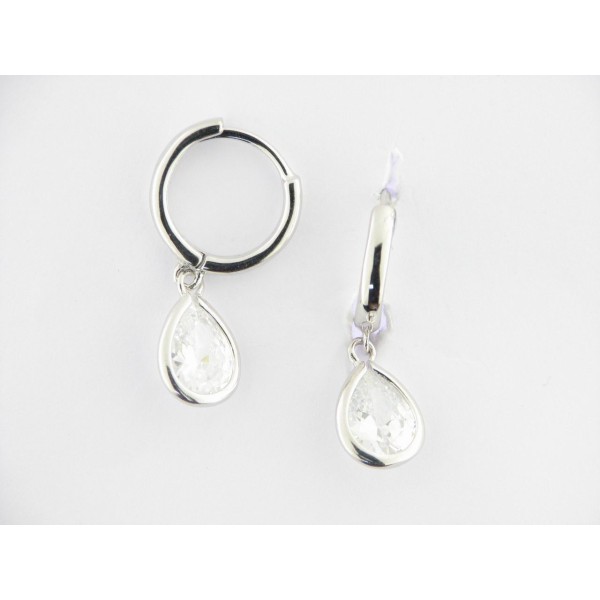 Lotus Pendientes Aro Plata Piedra