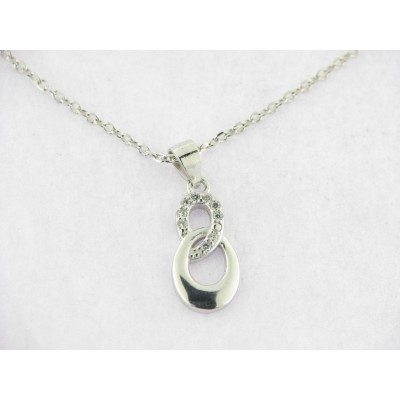Colgante Plata Piedras con Cadena
