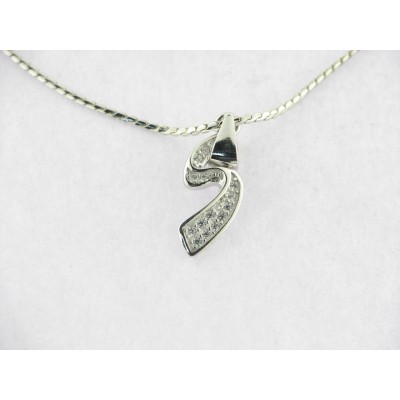 Colgante Plata Piedras con Cadena
