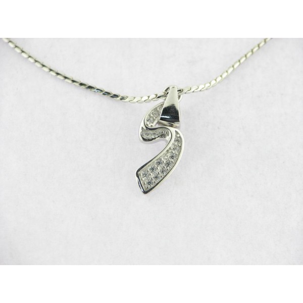 Colgante Plata Piedras con Cadena