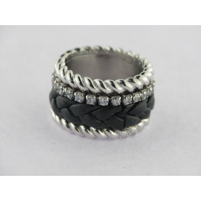 Lineargent Sortija Plata Pierdras