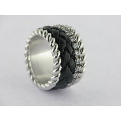 Lineargent Sortija Plata Pierdras