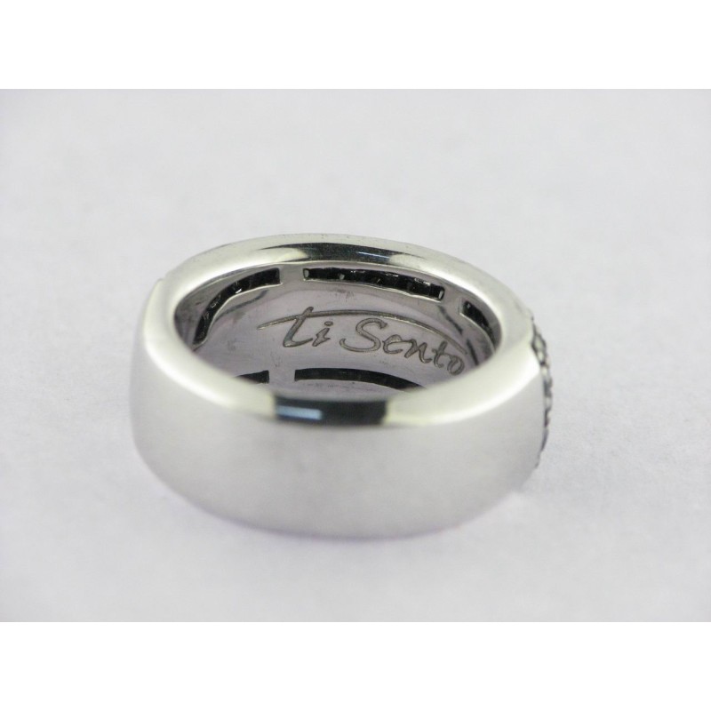 Ti Sento Sortija Plata Piedras