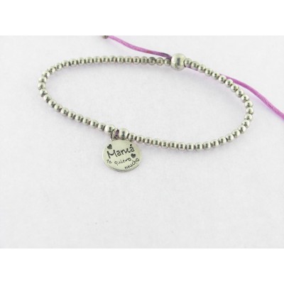 Pulsera Plata Hilo