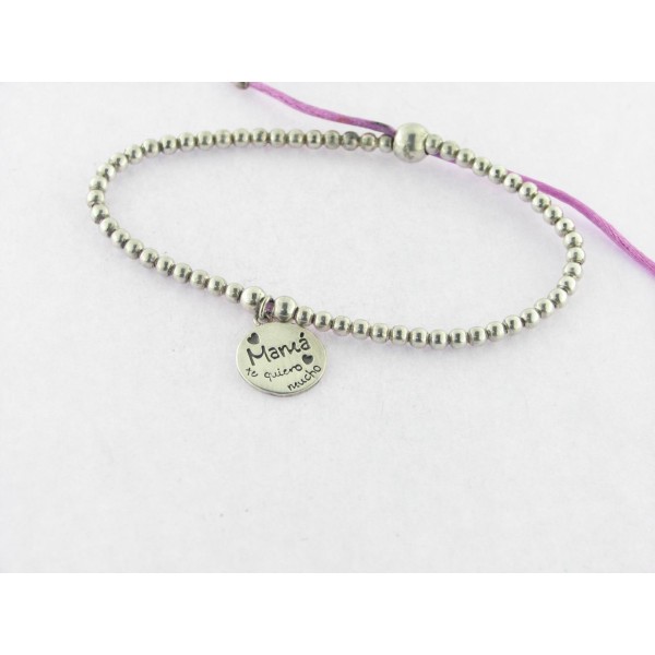 Pulsera Plata Hilo