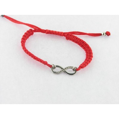 Pulsera plata hilo