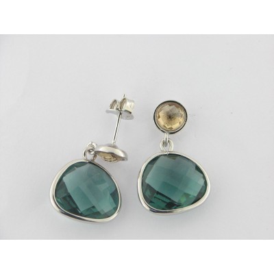 Pendientes Plata Piedras