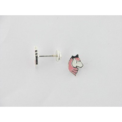 Pendientes Plata Unicornio