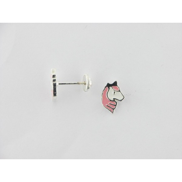 Pendientes Plata Unicornio