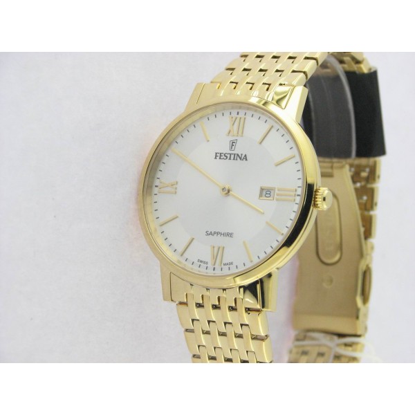 Festina Swiss Agujas Acero Chapado Armys Chapado