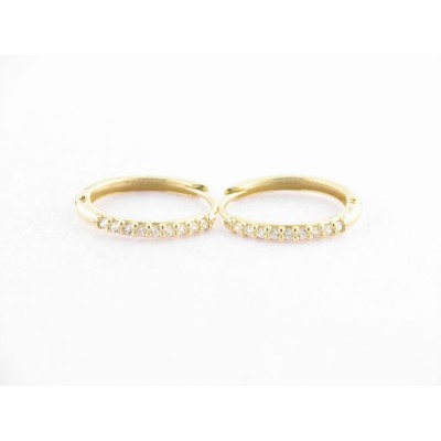 Pendientes Aro Oro Piedras