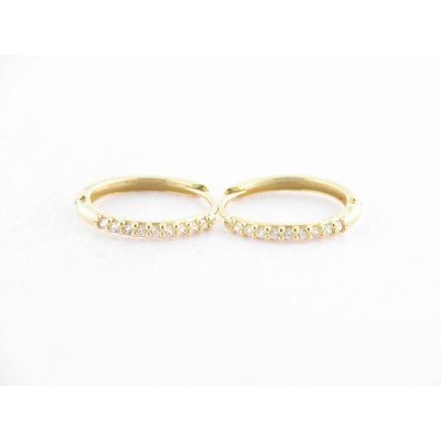 Pendientes Aro Oro Piedras