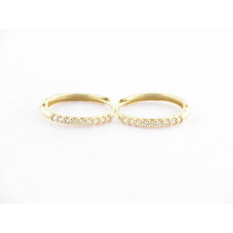 Pendientes Aro Oro Piedras