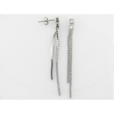 Pendientes plata circonitas