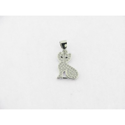 Colgante plata piedras