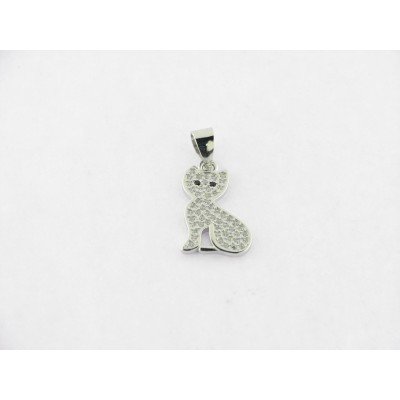 Colgante plata piedras
