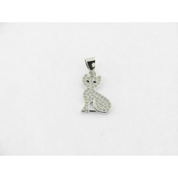 Colgante plata piedras