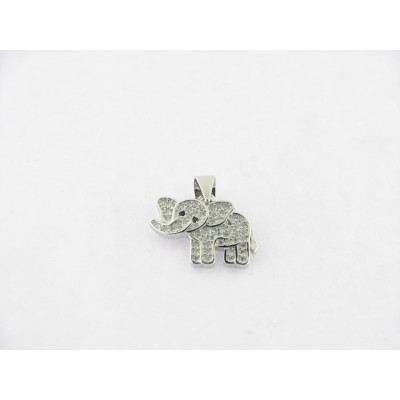 Colgante plata piedras