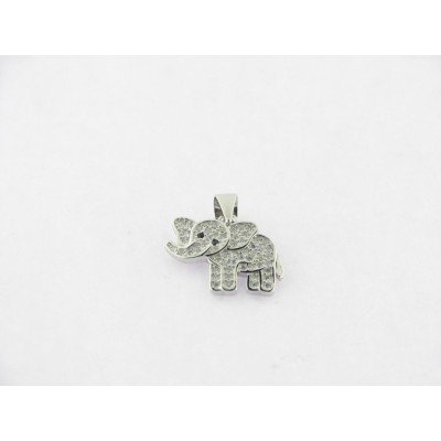 Colgante plata piedras