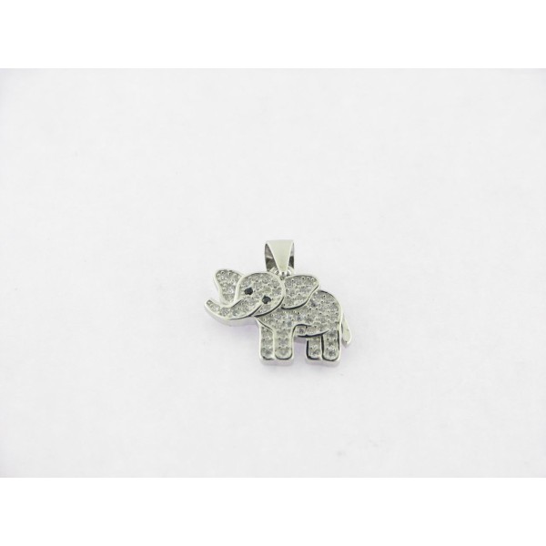 Colgante plata piedras