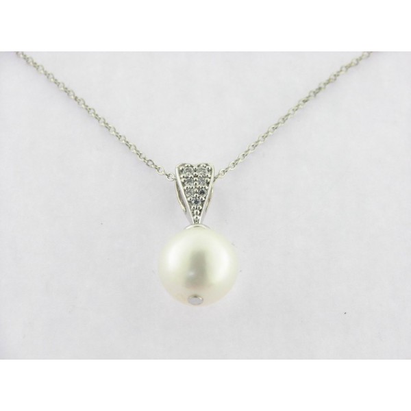 Lineargent Colgante Plata Perla Piedras