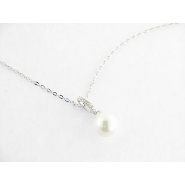 Lotus Colgante Plata Perla