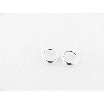 Pendientes aro plata