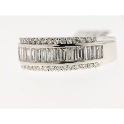 Sortija Oro Blanco Diamantes