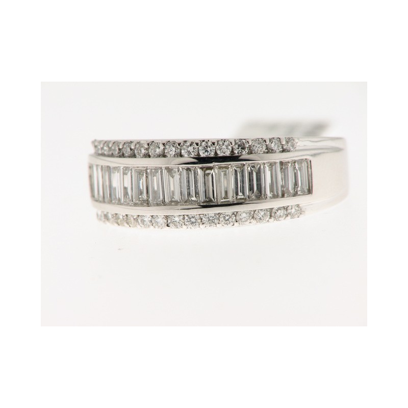 Sortija Oro Blanco Diamantes