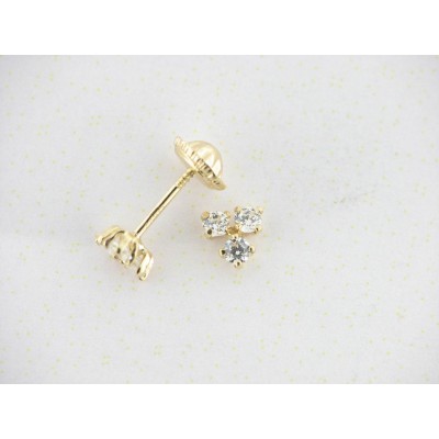 Pendientes Oro Piedras