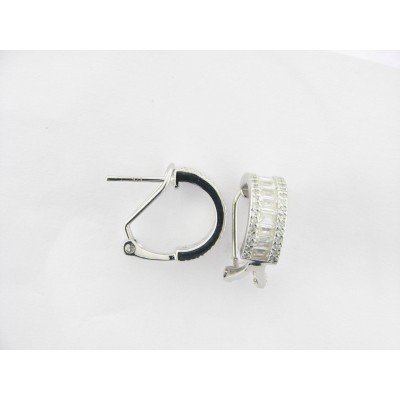 Lotus Pendientes Plata Piedras