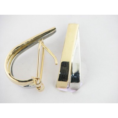 Pendientes Oro Bicolor