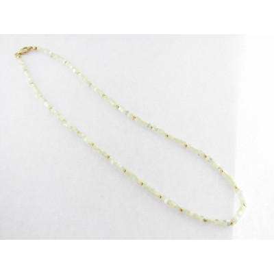 Collara 45 Cm Nacar Plata Chapada