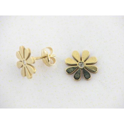 Pendientes oro Piedra